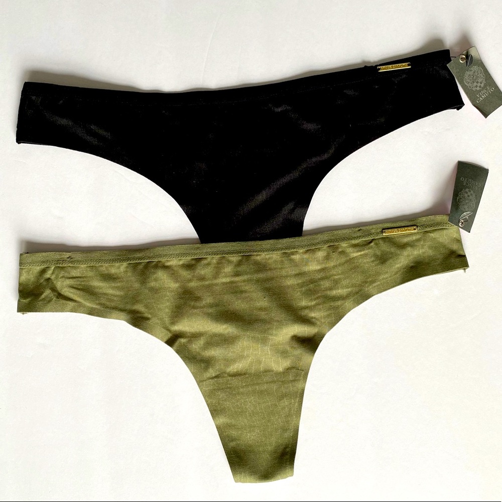 2 Vince Camuto Thong Underwear Panties Sz S NWT